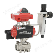 软密封气动螺纹球阀，不锈钢过污水球阀