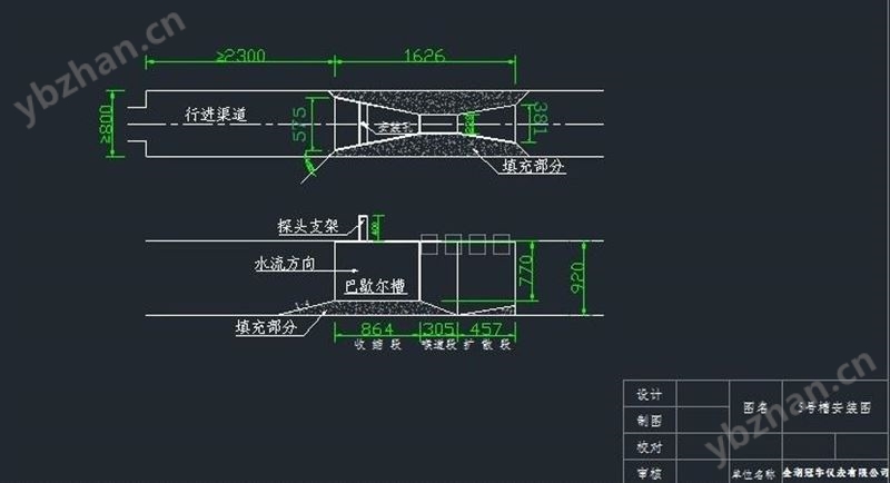 5號(hào)巴歇爾槽施工圖紙與現(xiàn)場(chǎng)應(yīng)用