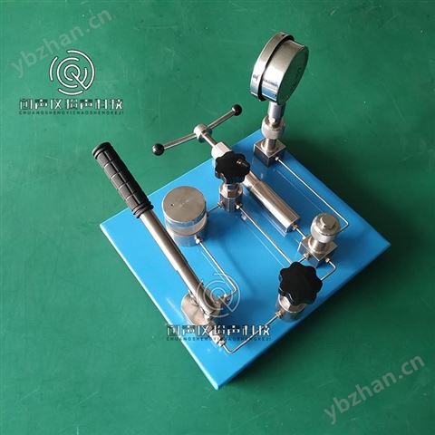 大專院校實(shí)驗(yàn)室校準(zhǔn)專用0-100Mpa大量程手動(dòng)壓力校驗(yàn)臺(tái)
