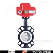 电动四氟开关蝶阀 电动耐高温蝶阀